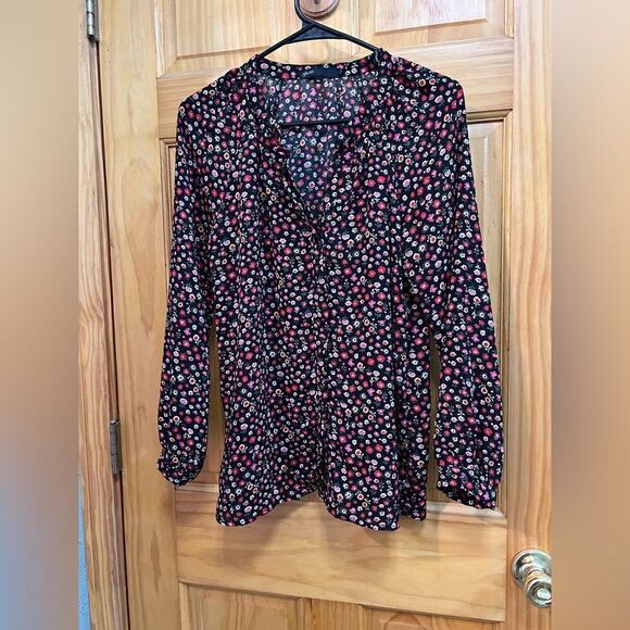 Gibson size XS floral button down blouse - Picture 1 of 7